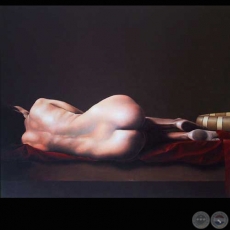 DURMIENDO - Óleo de HERNÁN MIRANDA